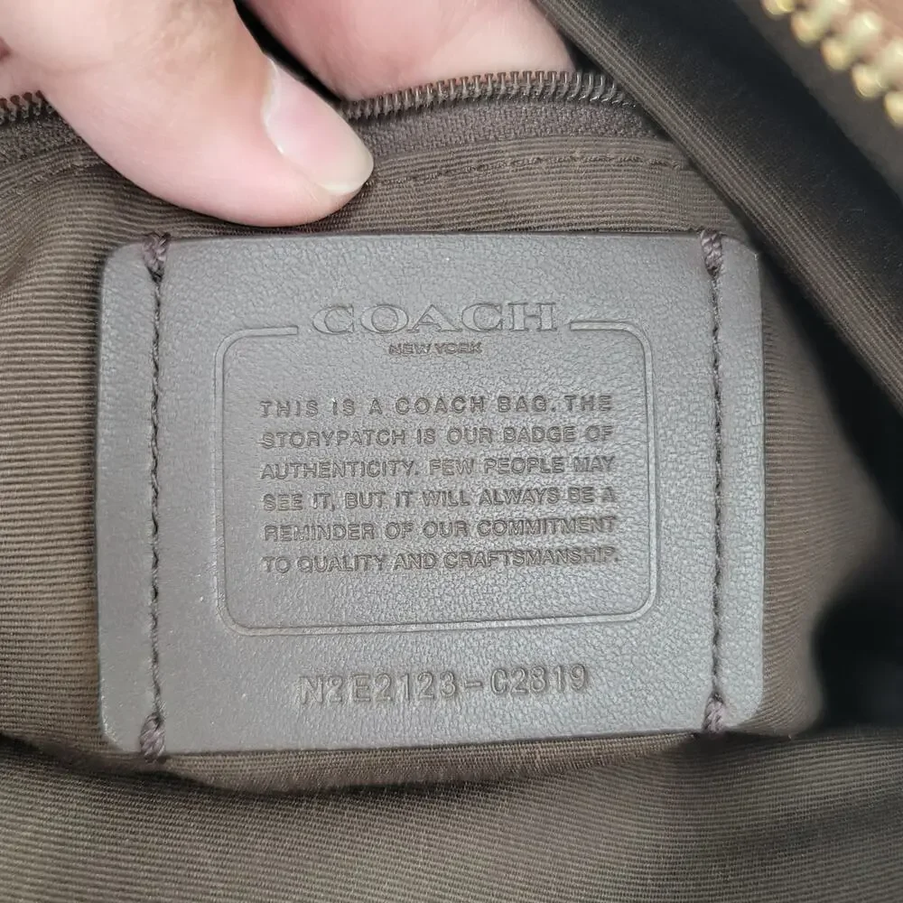 Coach Factory Val Duffle‎ Bag In Signature Canvas Shoulder Bag